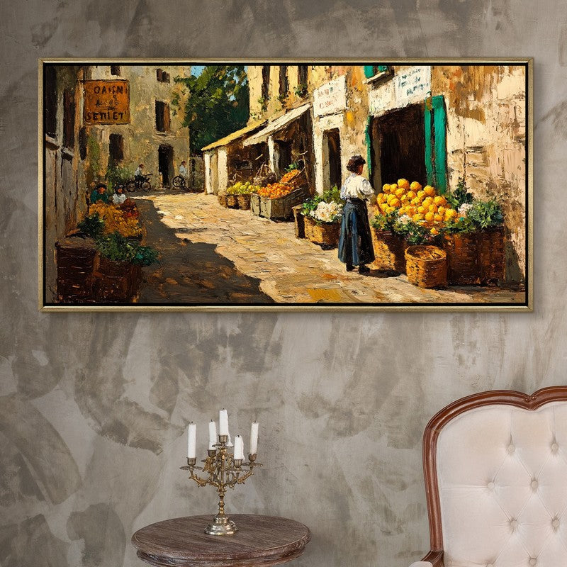 Daytrade Canvas Wall Painting With Frame