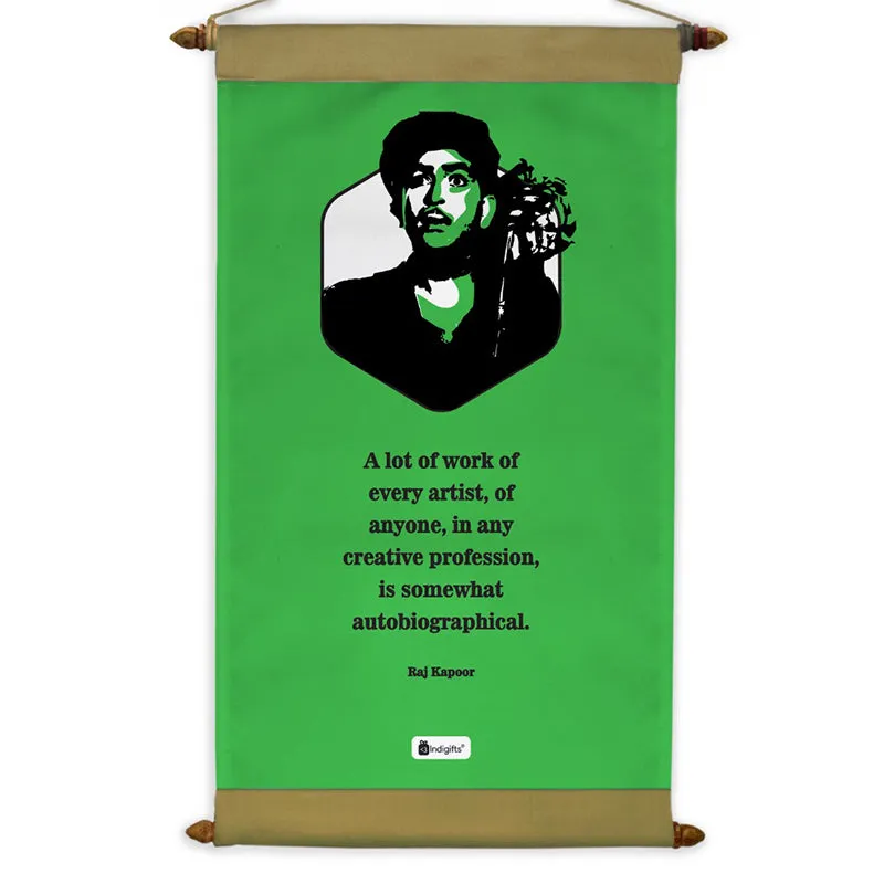 Raj Kapoor Motivational Canvas Wall Accent media 4