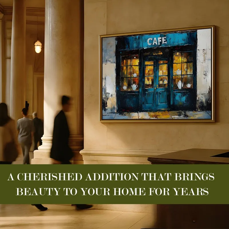 Window Cafe Canvas Wall Painting With Frame media 7