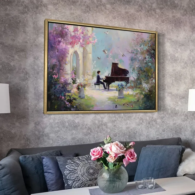 Petal Symphony Canvas Wall Painting With Frame media 6
