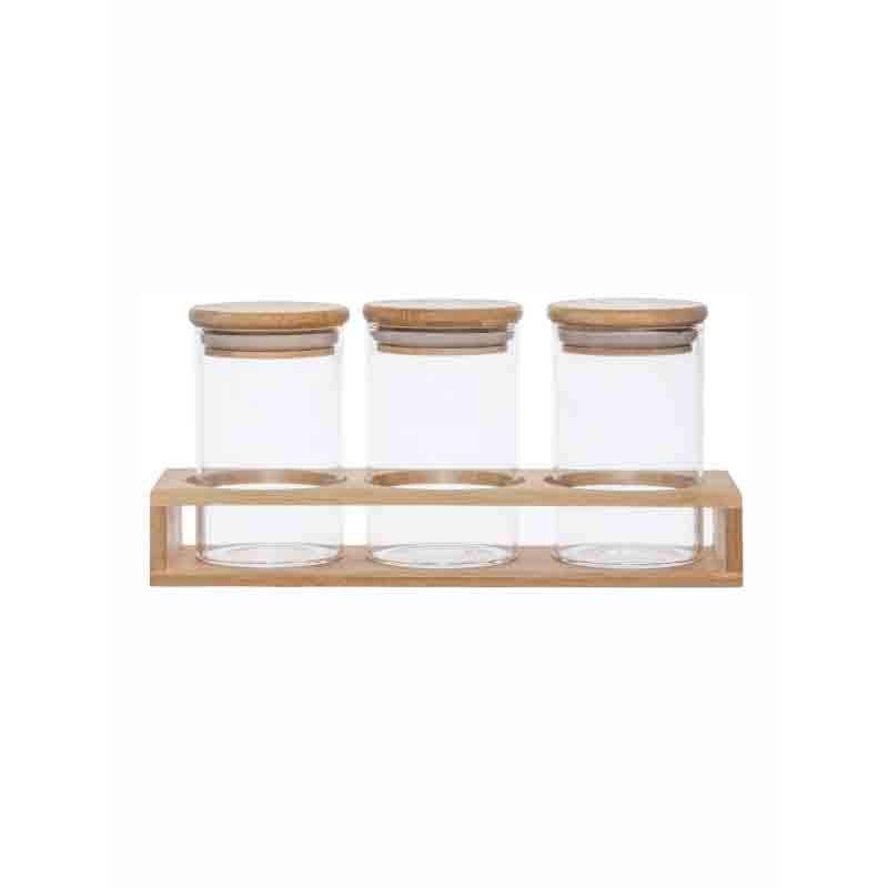 Pandy Storage Jar With Jar Holder (270 mL Each) - Four Piece Set media 4
