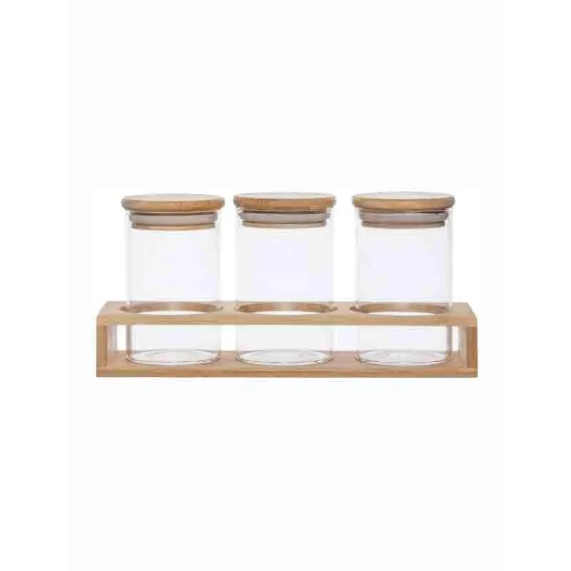 Pandy Storage Jar With Jar Holder (270 mL Each) - Four Piece Set media 4