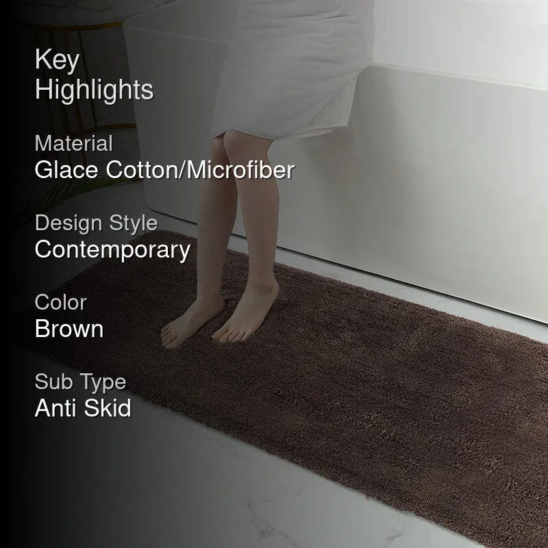 Velstro Micro Fiber Runner Rug - Brown media 2