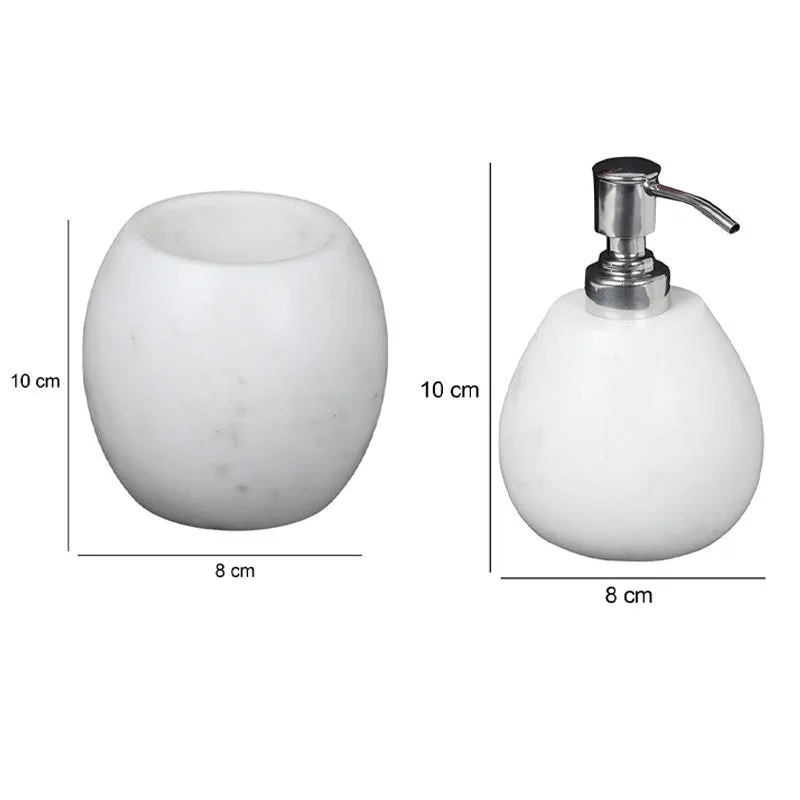 Sofi Marble Bathroom Set (Silver) - Two Piece Set media 5