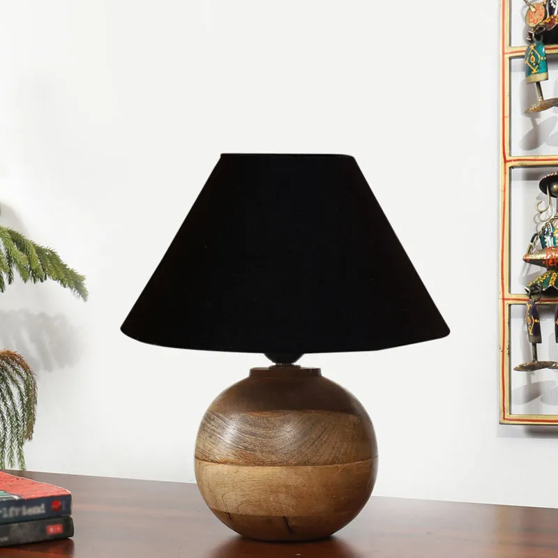 Cotin II Orb Cotton Table Lamp - Black,Brown media 3