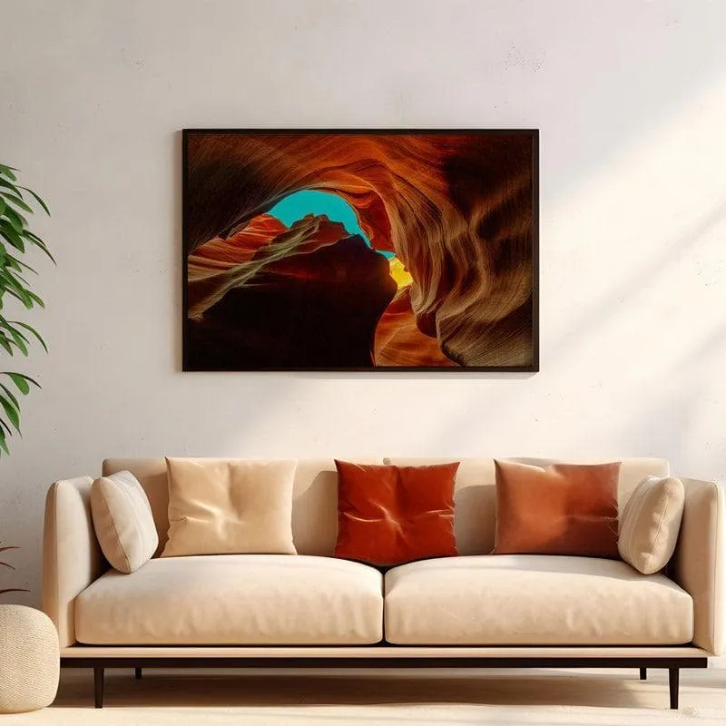 Clove Cave Wall Painting - Black Frame media 4