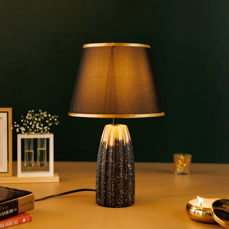Ebla Ceramic Table Lamp - Black,Brown media 1