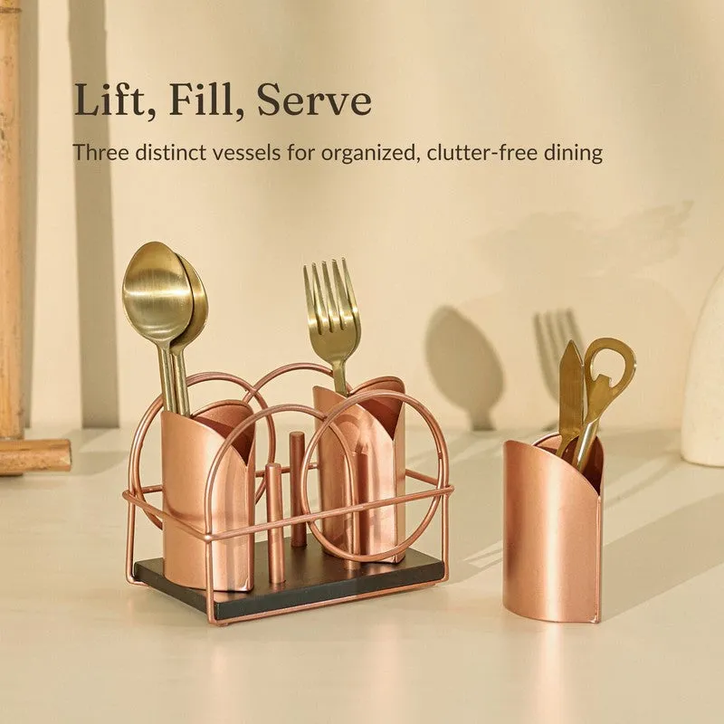 Ferro Metal Cutlery Holder media 7