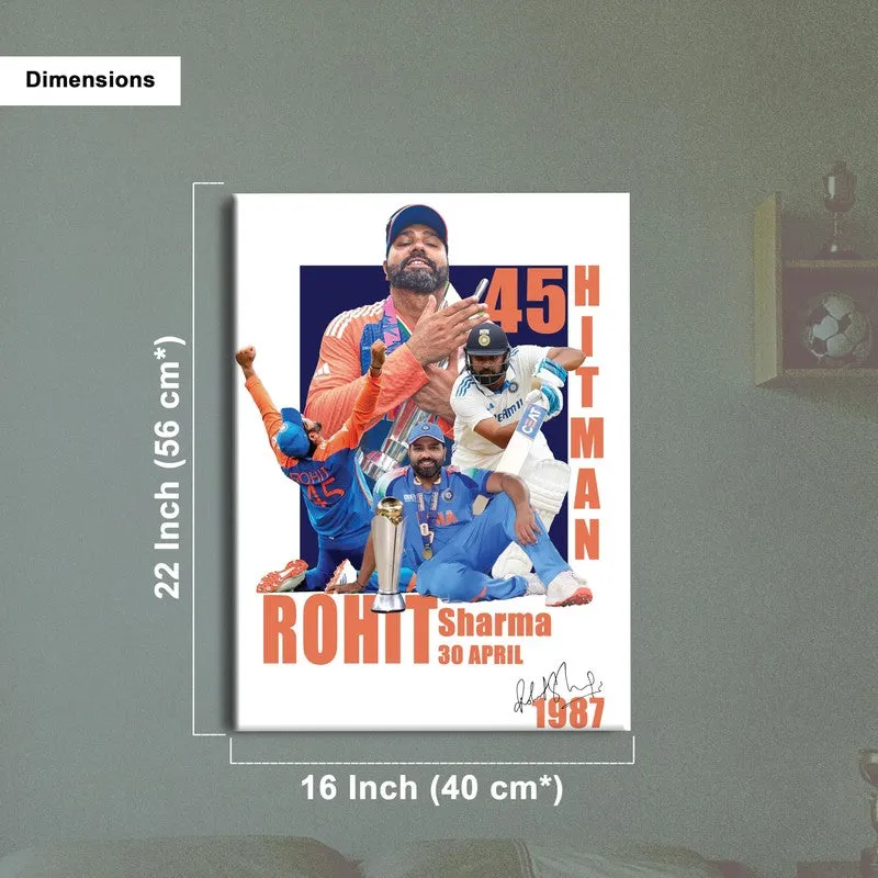 Rohit Sharma Canvas Wall Art media 10