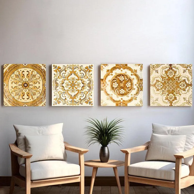Diana Ethnic Wall Art - Set of Four media 1