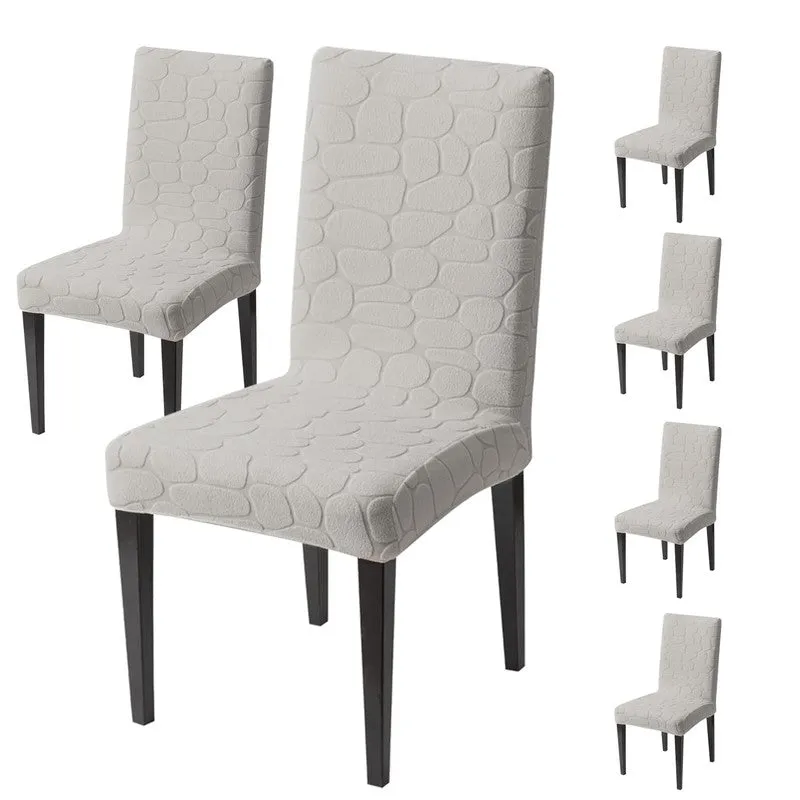 Elvra Classic Chair Cover(Grey) - Set Of Six media 4