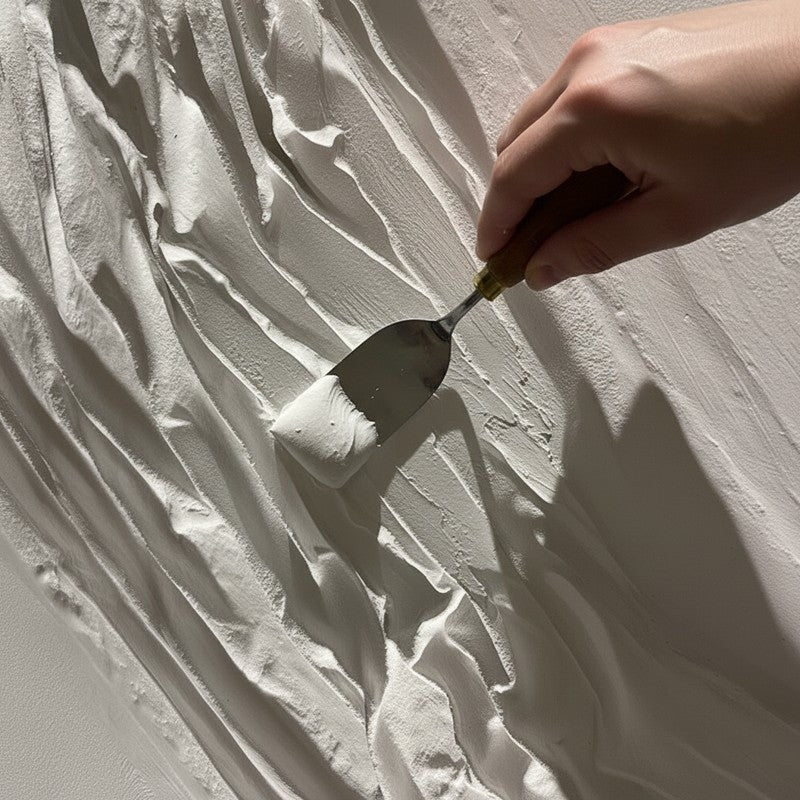 Draped Flow Handmade Canvas Wall Painting media 6