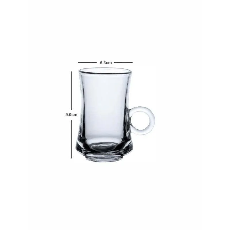 Enirva Glass Tea Cup (105 mL Each) - Set of Six media 5