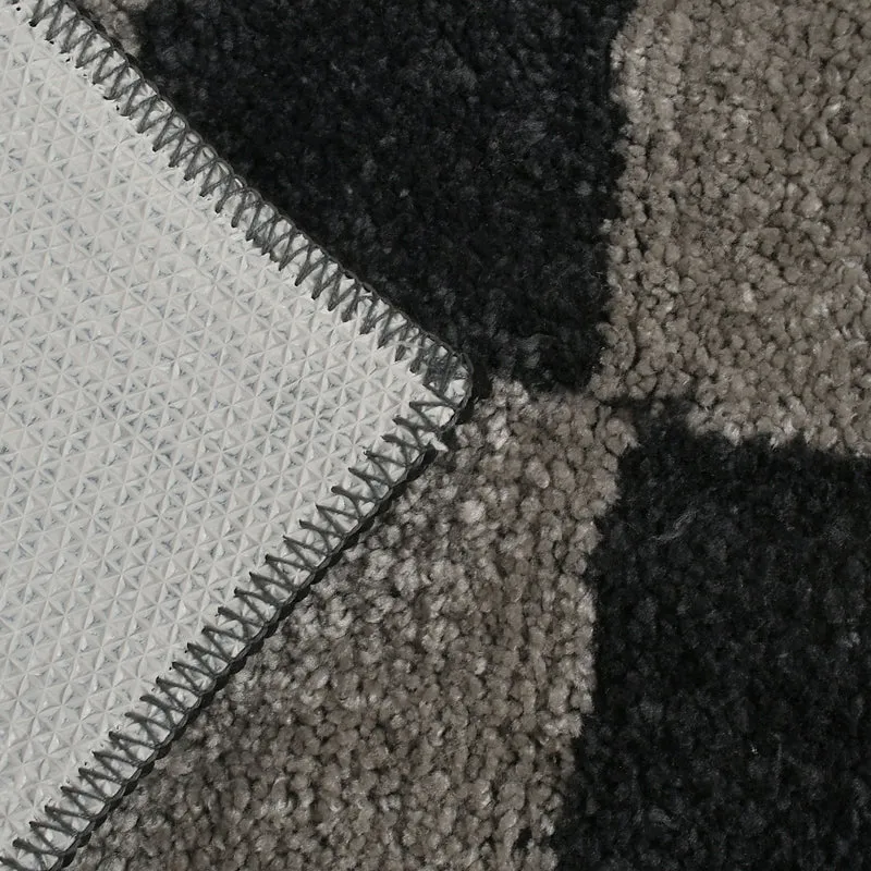 Zerix Cotton Bath Mat - Black & White media 5