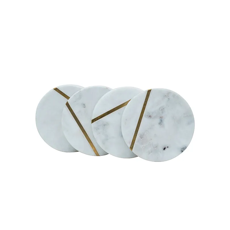 Billia Marble Coaster - Set Of Four media 4