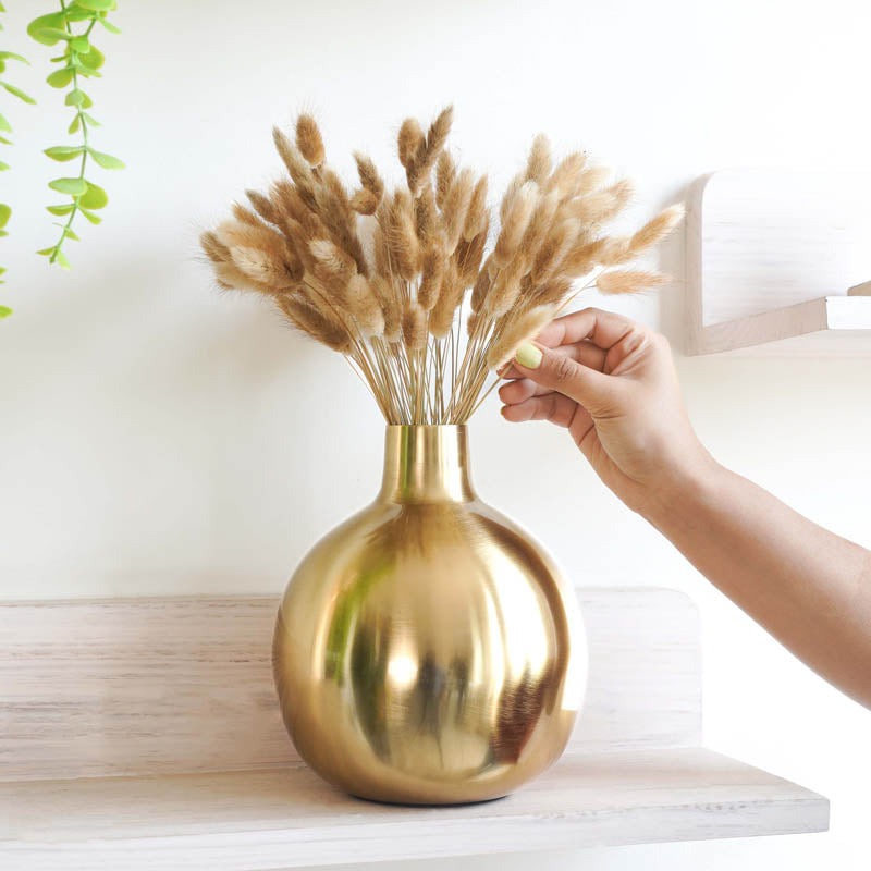 Sheen Metal Golden Flower vase - Shiny Gold media 3