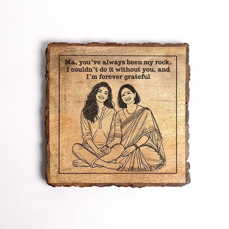 You're My Rock Wood Showpiece - Square media 5