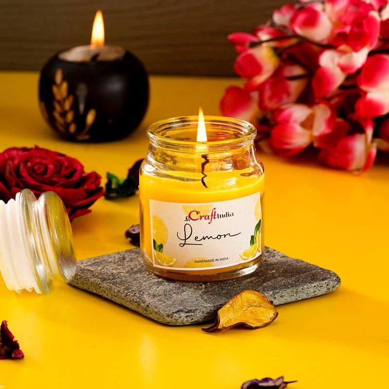 Nithya Lemon Scented Jar Candle media 4