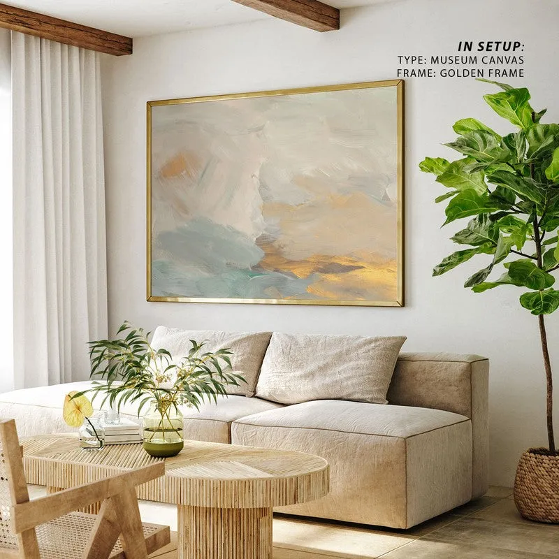 Smear Blot Canvas Painting - Black Frame media 4