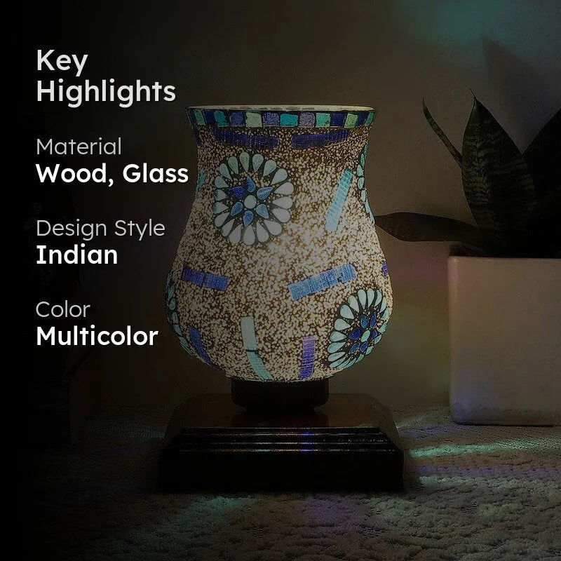Prism Mosaic Glass Table Lamp - Multicolor media 2