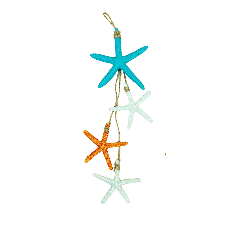 Starfish String Wooden Wall Accent (Light Blue) - Set Of Two media 5