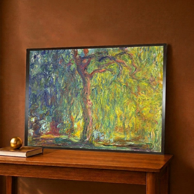 Weeping Willow Canvas Wall Painting - 12 x 9 Inches