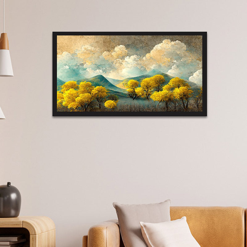 Ecstasy Valley Wall Painting With Frame