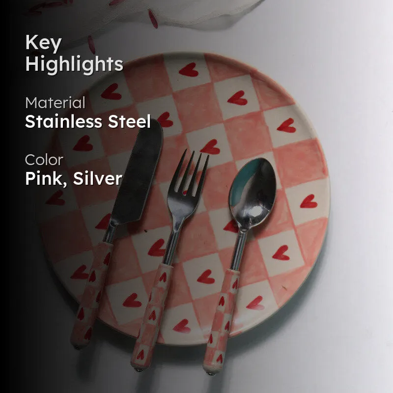 Hearty Check Cutlery - Three Piece Set media 2