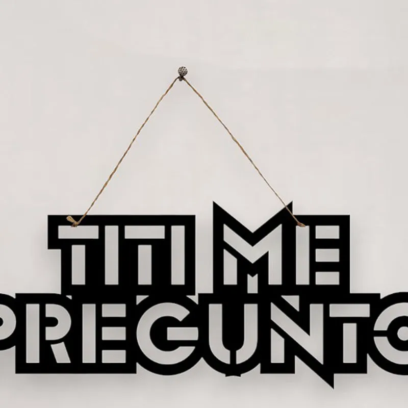Titi Me Pregunto Mild Steel Wall Accent media 4