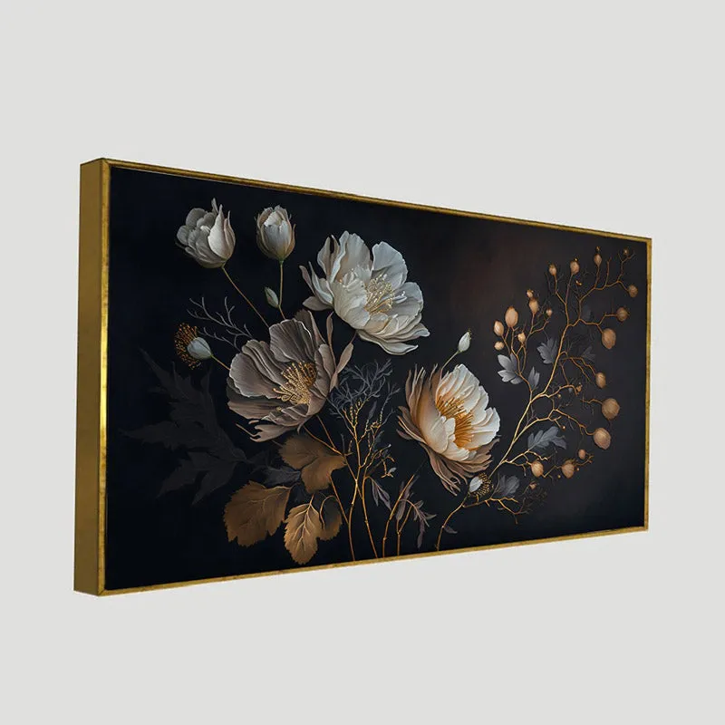 Eirá Floral Wall Painting With Frame media 7