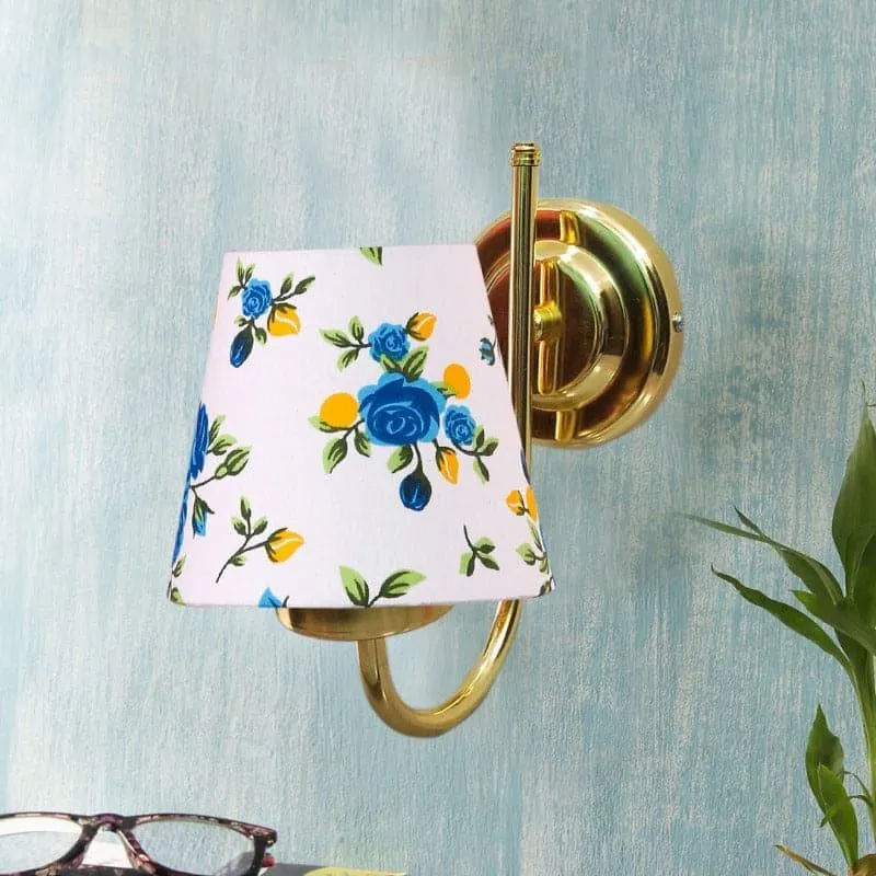 Galora Rosa Fabric & Metal Wall Lamp media 3