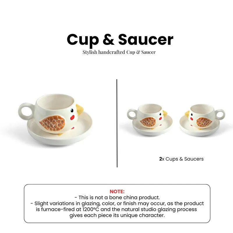 Pooky Bird Cup & Saucer - Set of Two (250 ML) media 6