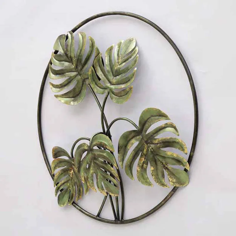 Carved Monstera Iron Wall Accent media 5