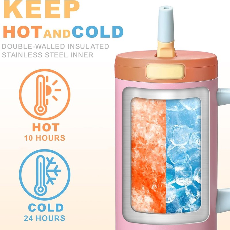 Popsicle Print Stainless Steel Tumbler - 1200 ML media 6