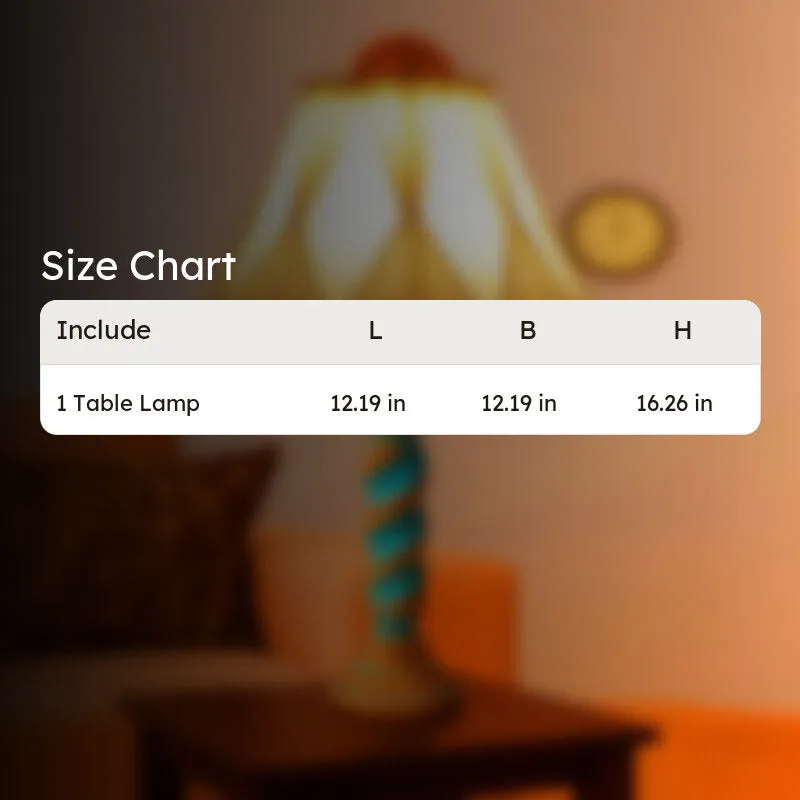 Elara Zerin Wooden Table Lamp - Ivory media 10