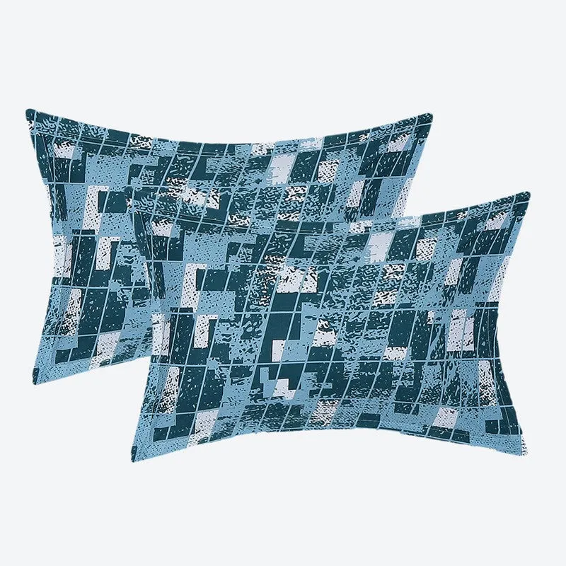 Monte Carlo Flow Stripe Cotton Bedsheet (Blue) - 104 TC media 8