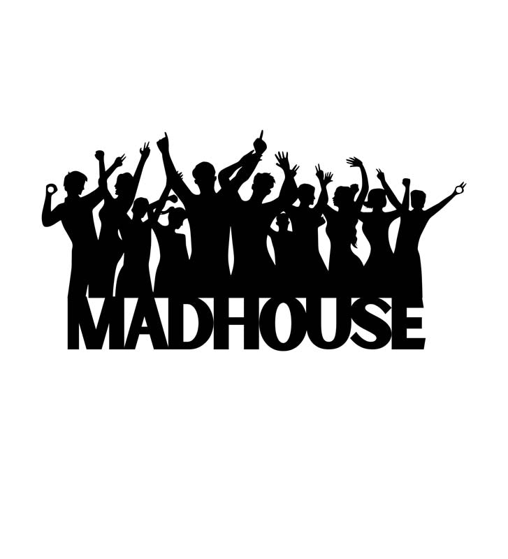 Madhouse Typography Mild Steel Wall Accent media 3