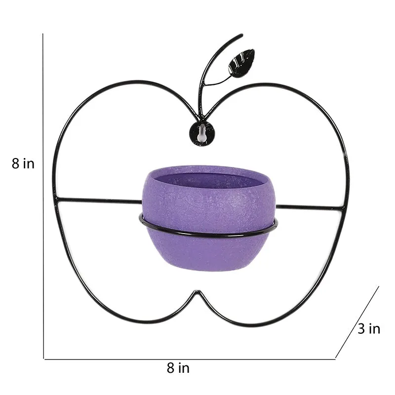 Clémence Iron Planter (Purple) - Set Of Two media 8