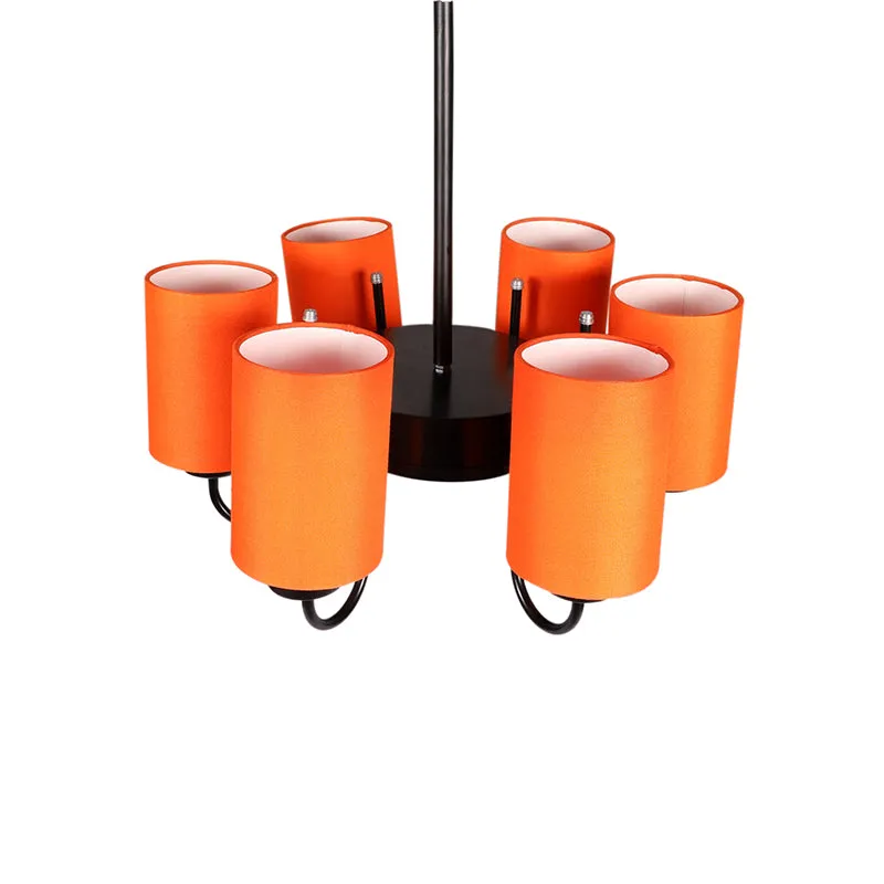 Viya Cylindrical Ceiling Lamp - Orange media 4