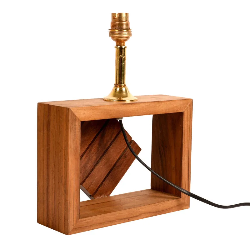 Amrita Handcrafted Wooden Table Lamp - Multicolor media 6
