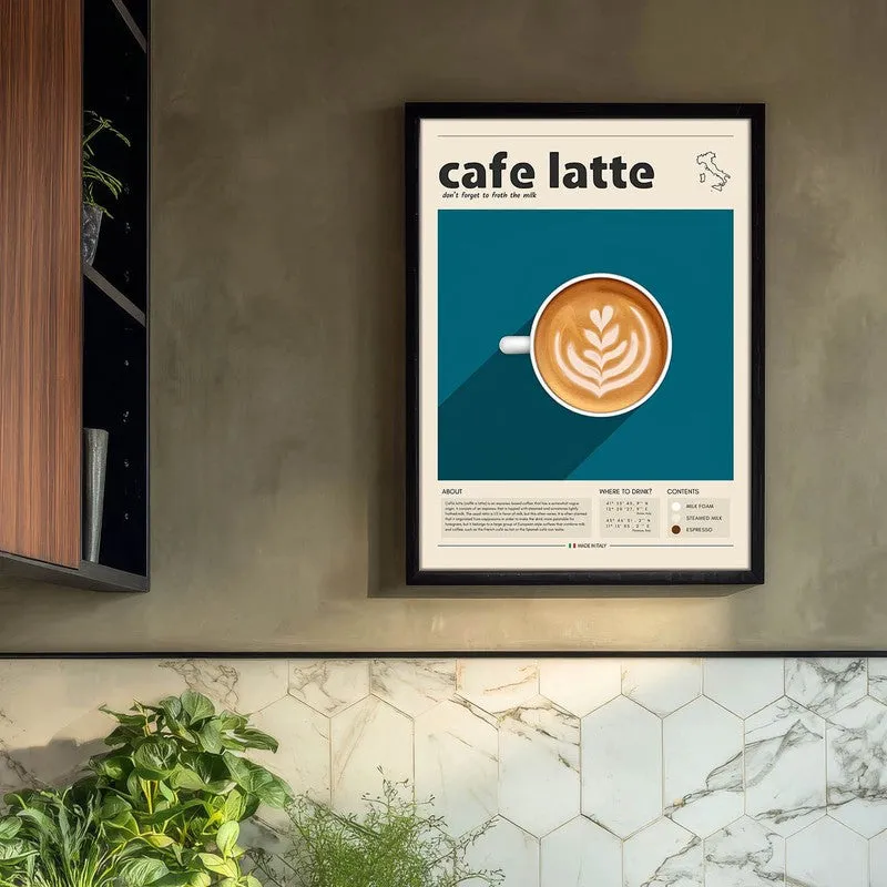 Barista Bloom Archival Canvas Wall Art - Black media 3
