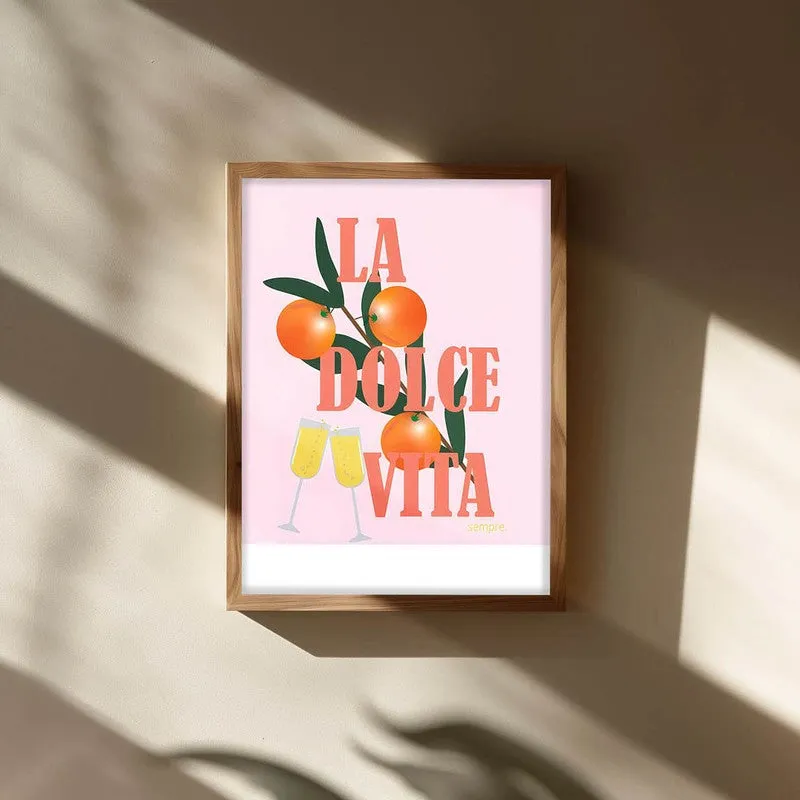 La Dolce Vita Archival Canvas Wall Art - Brown media 3