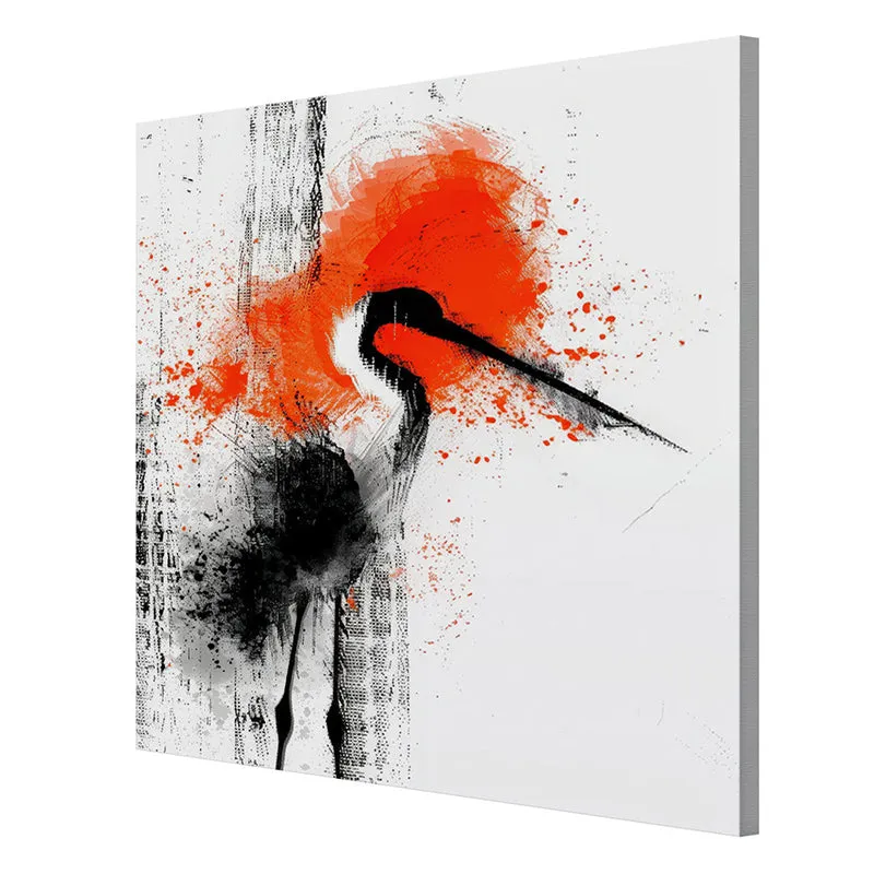 Long Beak Bird Poly Canvas Wall Painting media 6