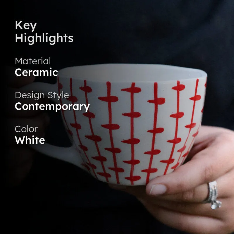Argosa Ceramic Tea Cup (200 mL Each) - Set of Two media 2