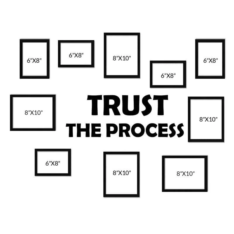 Trust the Process Photo Frame Collage - Set Of Ten media 3