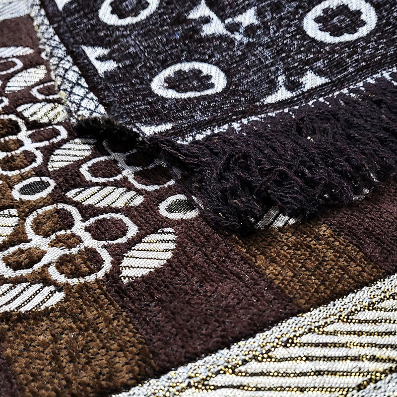 Path Perfect Cotton Runner Rug - Brown & Green media 4