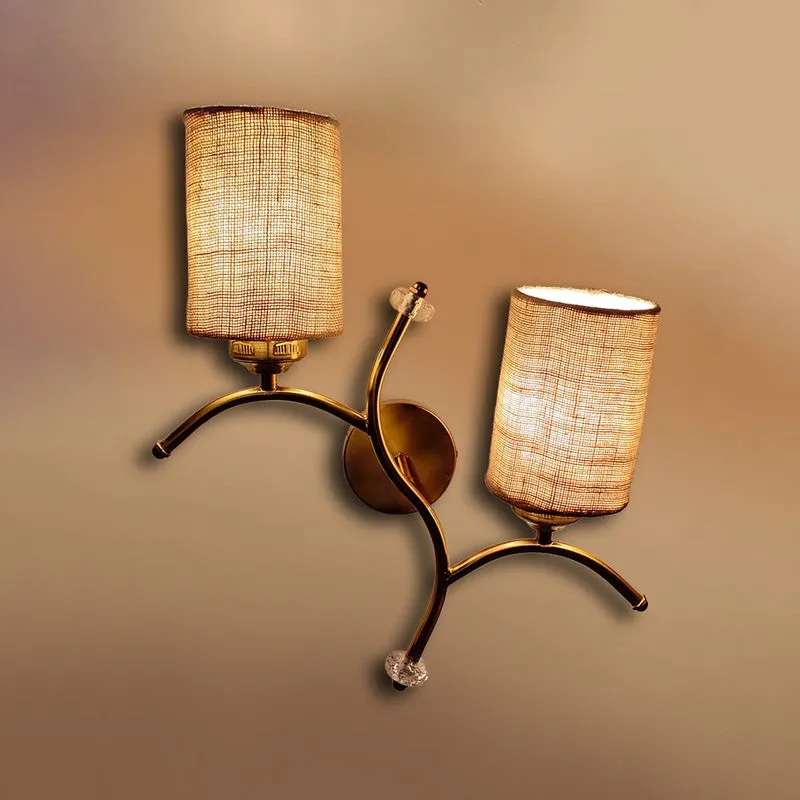 LumiBranch Dual Jute Wall Lamp - Beige media 6