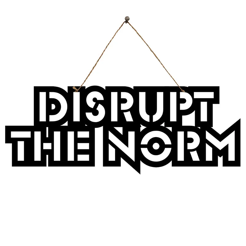 Disrupt The Norm Mild Steel Wall Accent media 3