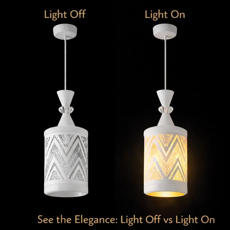 Arctic Glow Metal Ceiling Lamp media 8