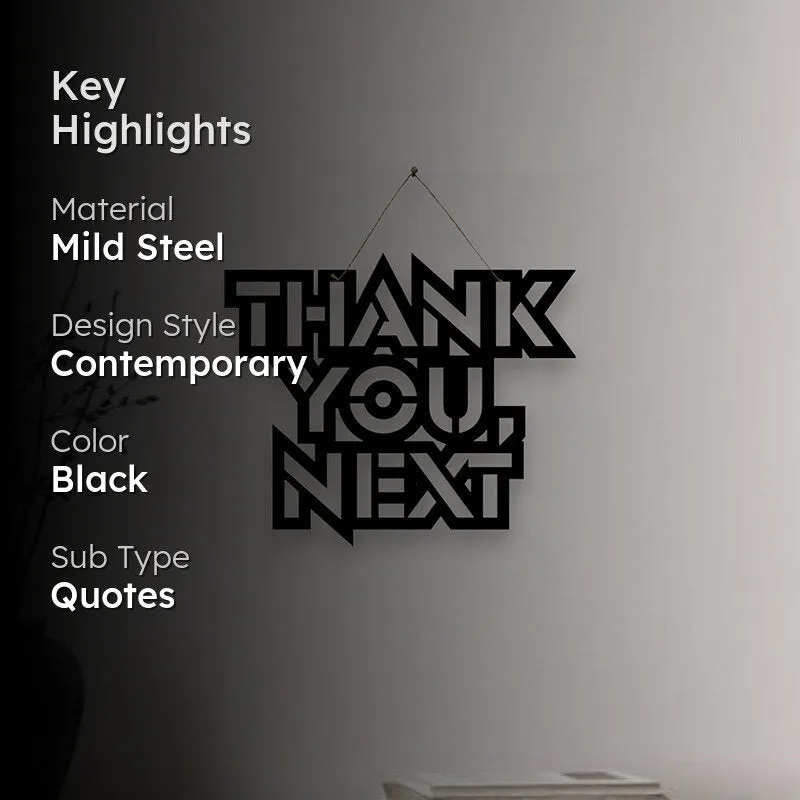Thank You Next Mild Steel Wall Accent media 2